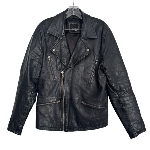 Barneys Originals Other - Barneys New York Black Leather Biker Jacket - Men's